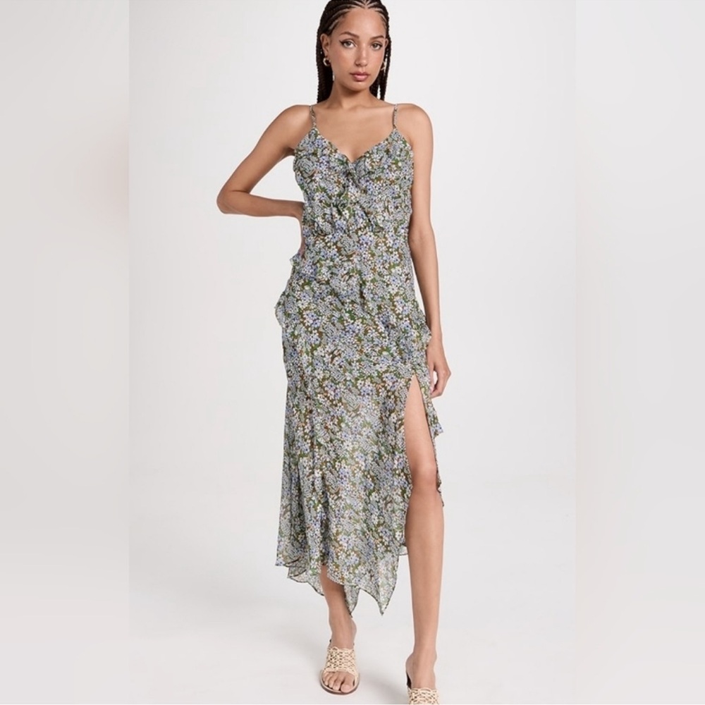 Veronica Beard Avenel Silk Midi Dress